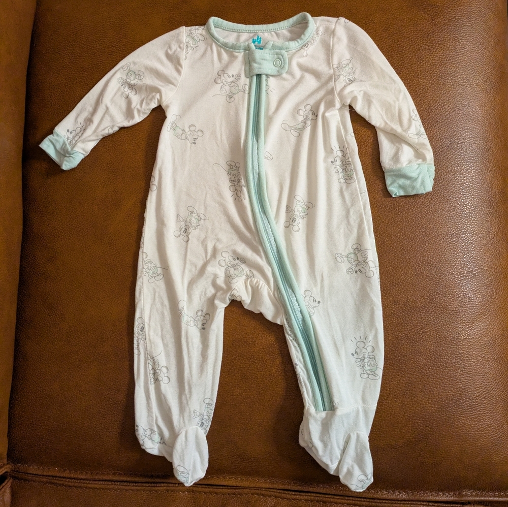 70th Anniversary Disney Baby Mickey Mouse Onesie - made from bamboo